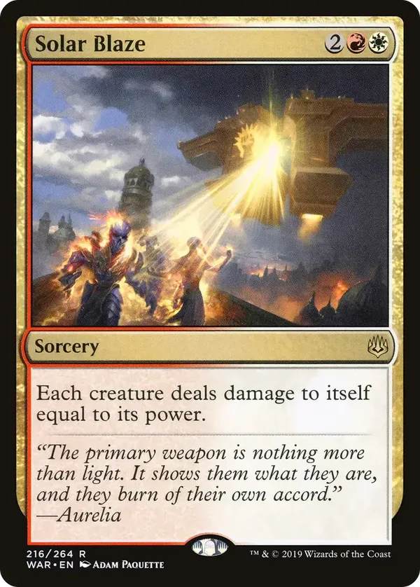 Solar Blaze 216/264 War of the Spark