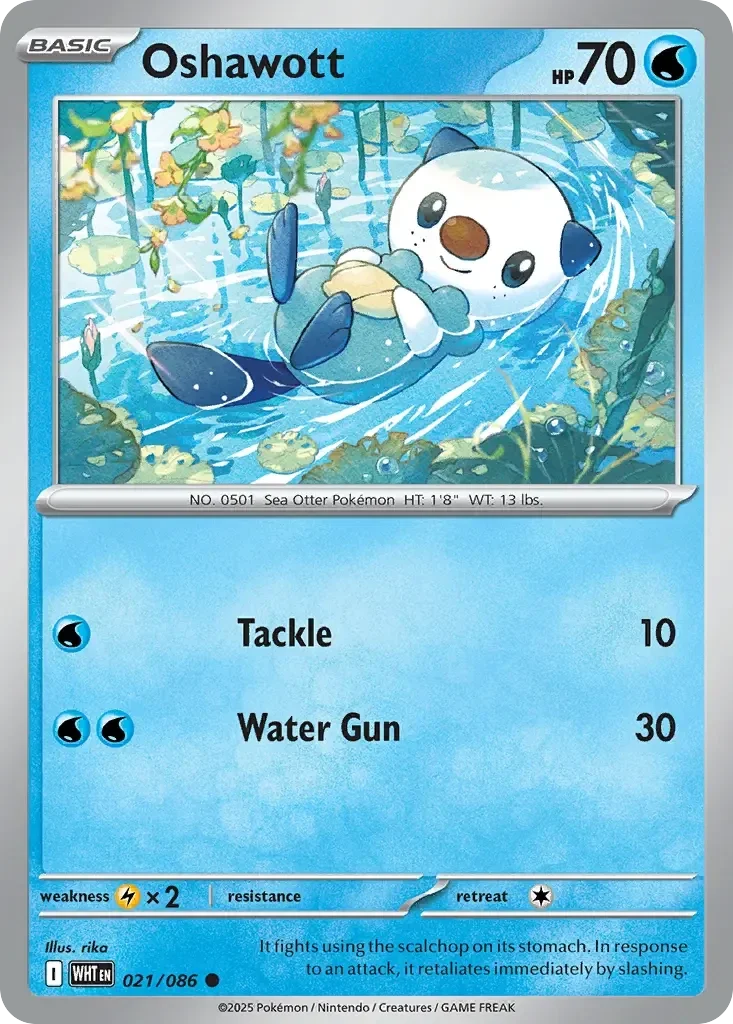 Oshawott 021/086 White Flare