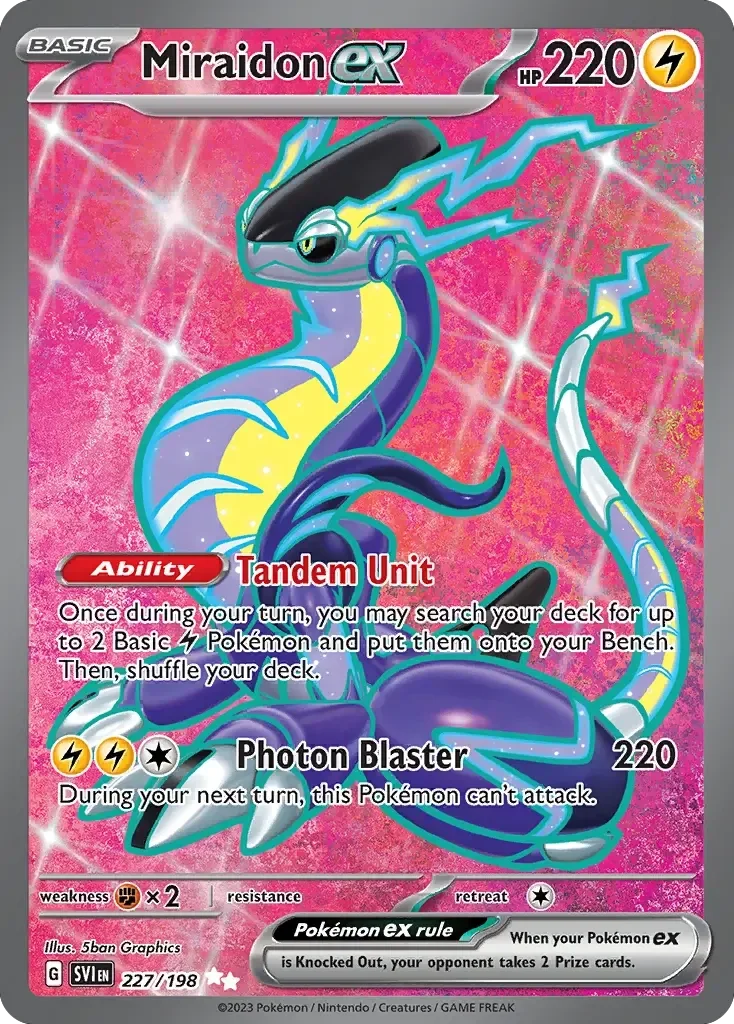 Miraidon EX 227/198 Scarlet and Violet