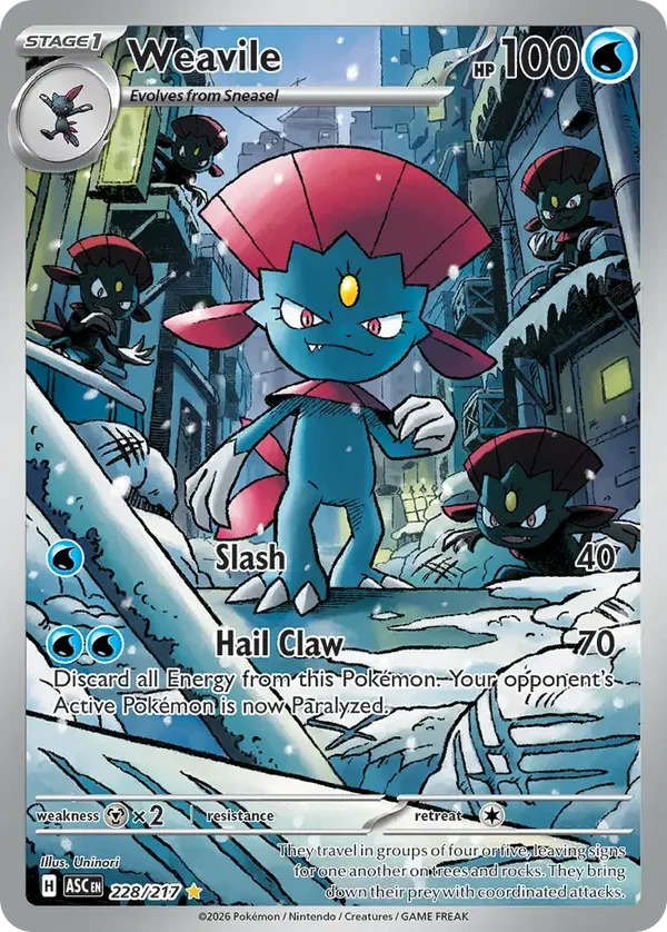 Weavile 228/217 Ascended Heroes