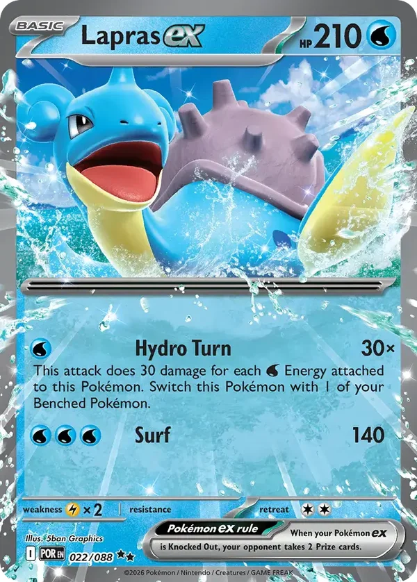 Lapras EX 022/088 Perfect Order