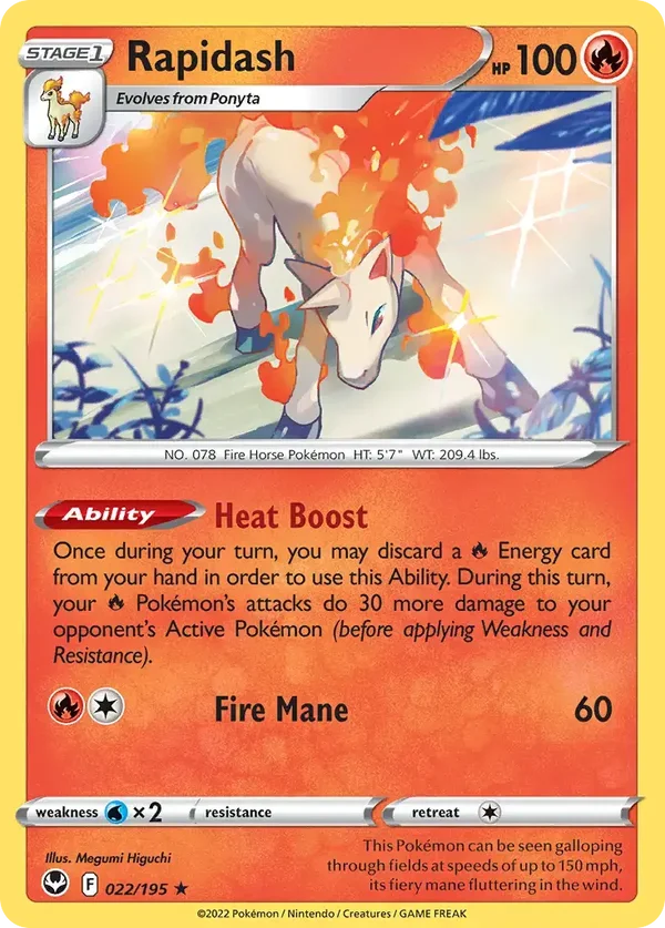 Rapidash 022/195 Silver Tempest