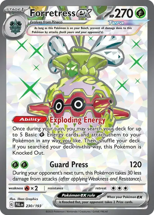 Forretress EX 230/193 Paldea Evolved Ultra Rare