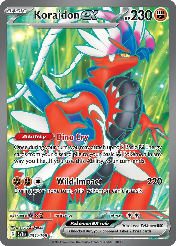 Koraidon EX 231/198 Scarlet & Violet Ultra Rare