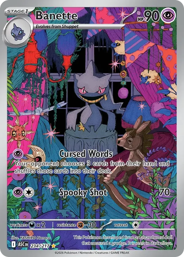 Banette 234/217 Ascended Heroes Illustration Rare
