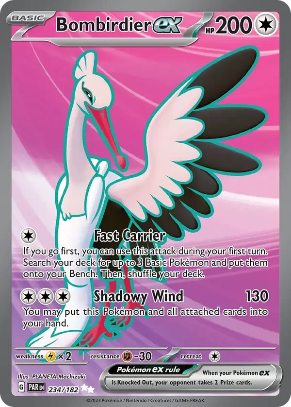 Bombirdier EX 234/182 Paradox Rift Ultra Rare