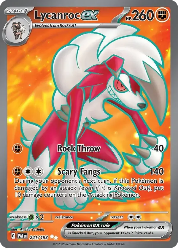 Lycanroc EX 241/193 Paldea Evolved Ultra Rare