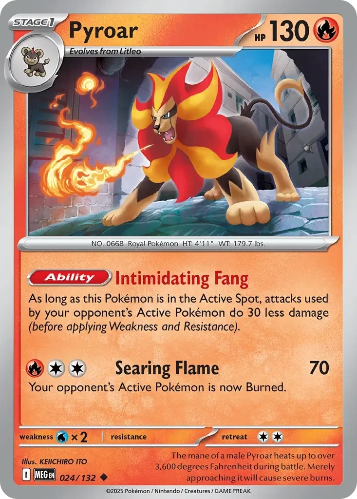 Pyroar 024/132 Mega Evolution