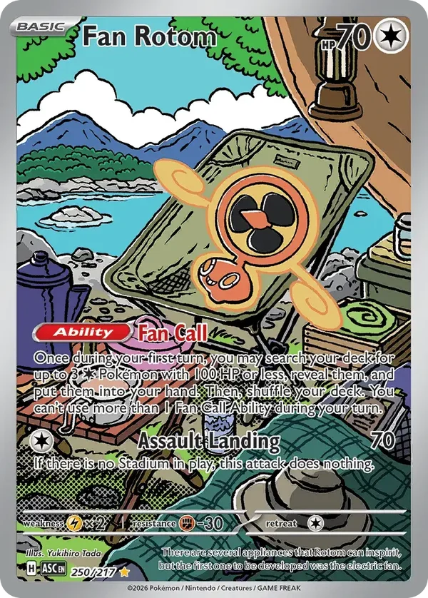 Fan Rotom 250/217 Ascended Heroes Illustration Rare
