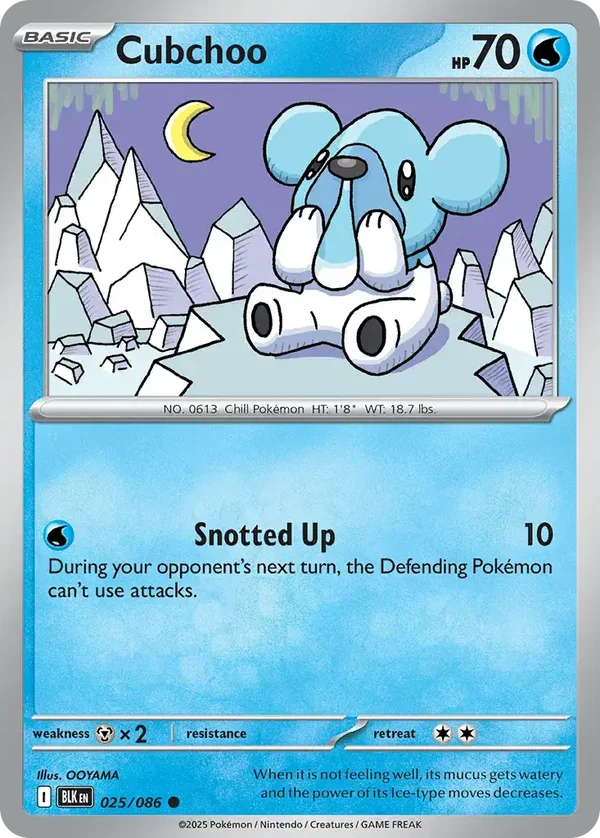 Cubchoo 025/086 Black Bolt