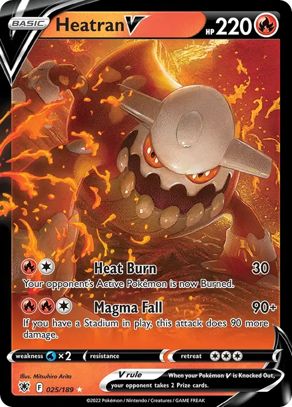 Heatran V 025/189 Astral Radiance Rare Holo V