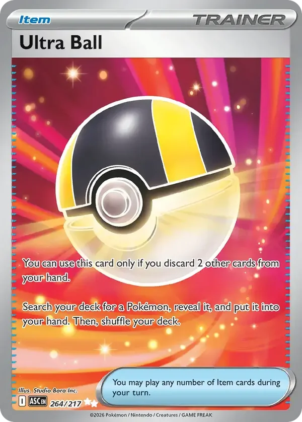 Ultra Ball 264/217 Ascended Heroes Ultra Rare