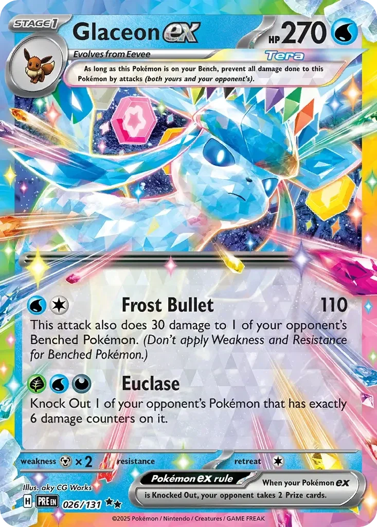 Glaceon EX 026/131 Prismatic Evolution