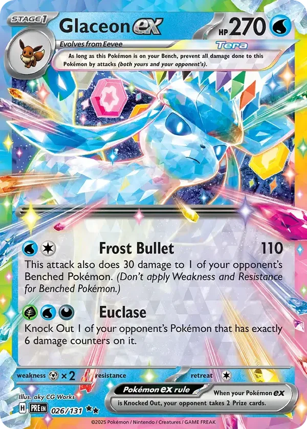 Glaceon EX 026/131 Prismatic Evolution