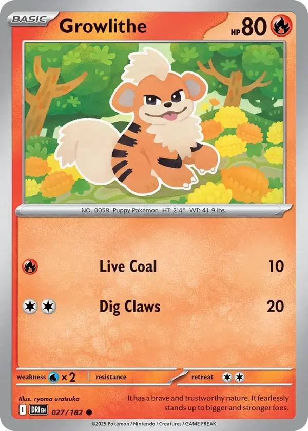 Growlithe 027/182 Destined Rivals