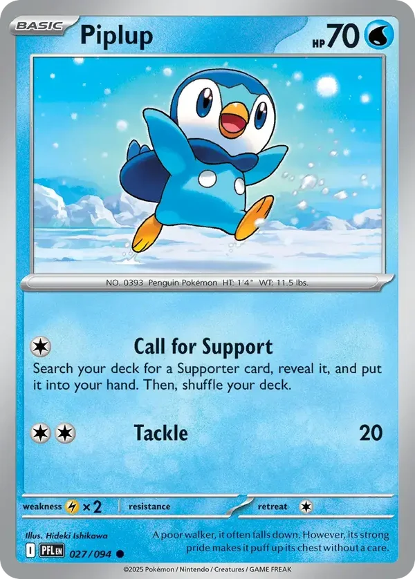 Piplup 027/094 Phantasmal Flames