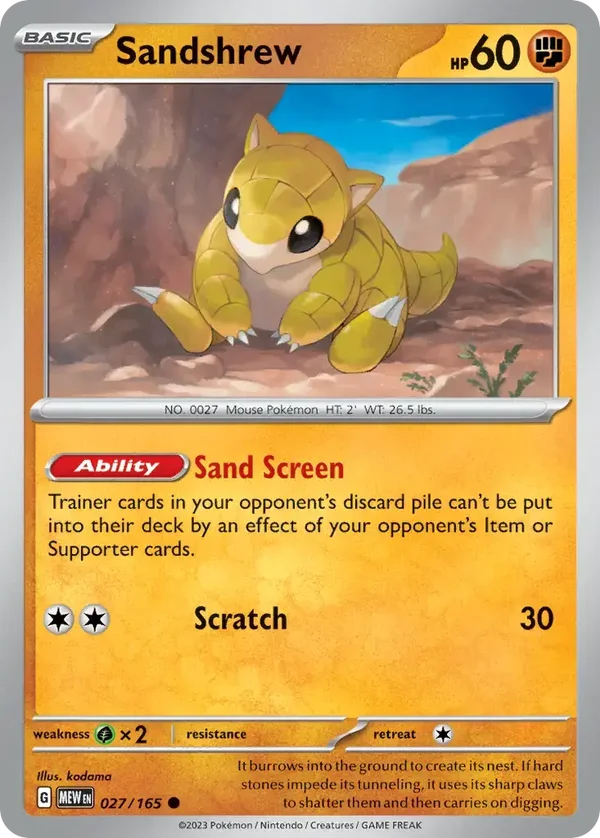 Sandshrew 027/165  151