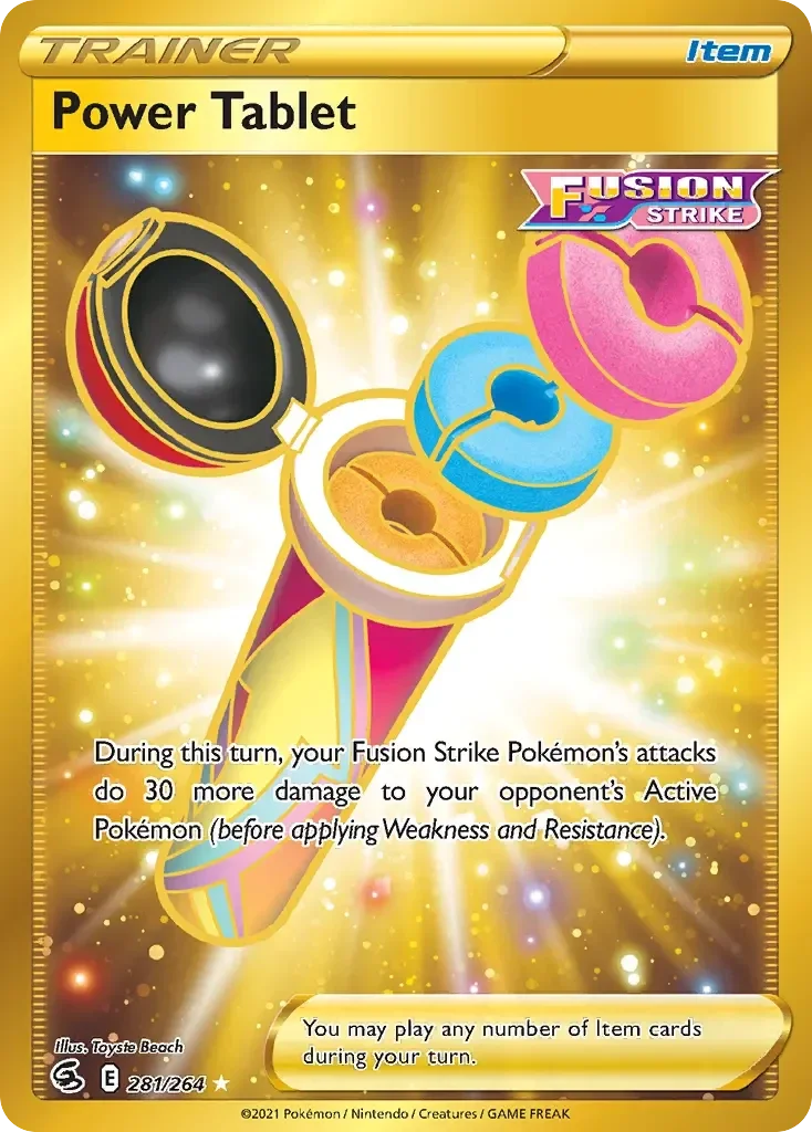 Power Tablet 281/264 Fusion Strike Secret Rare