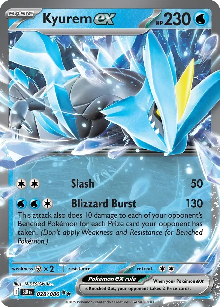Kyurem EX 028/086 Black Bolt