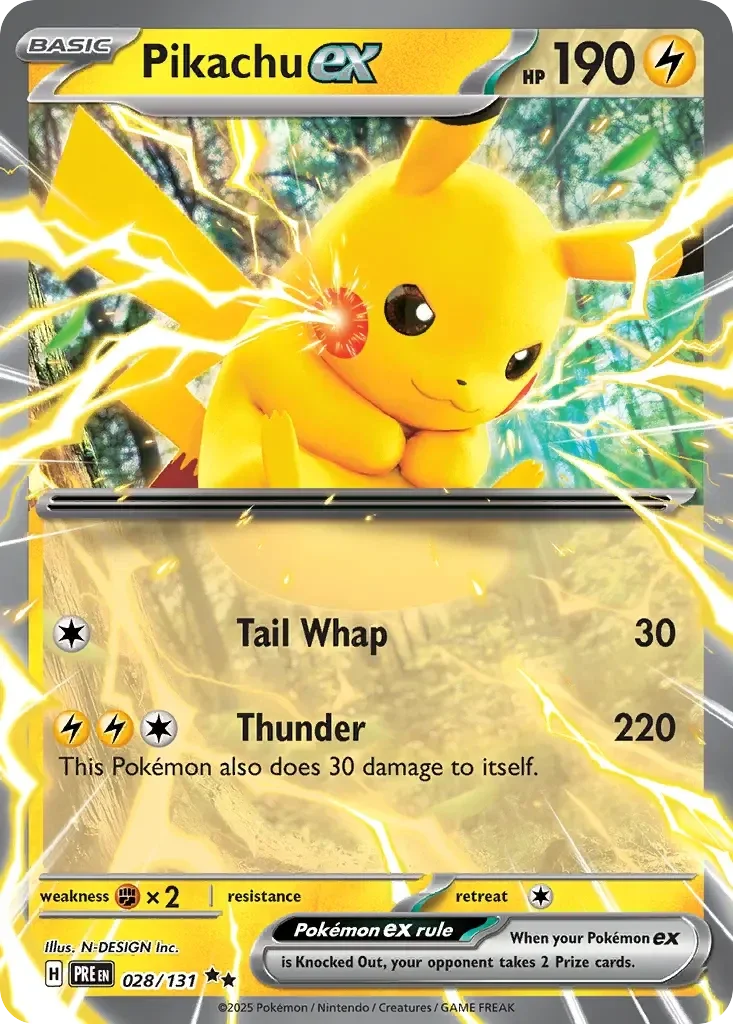 Pikachu EX 028/131 Prismatic Evolution