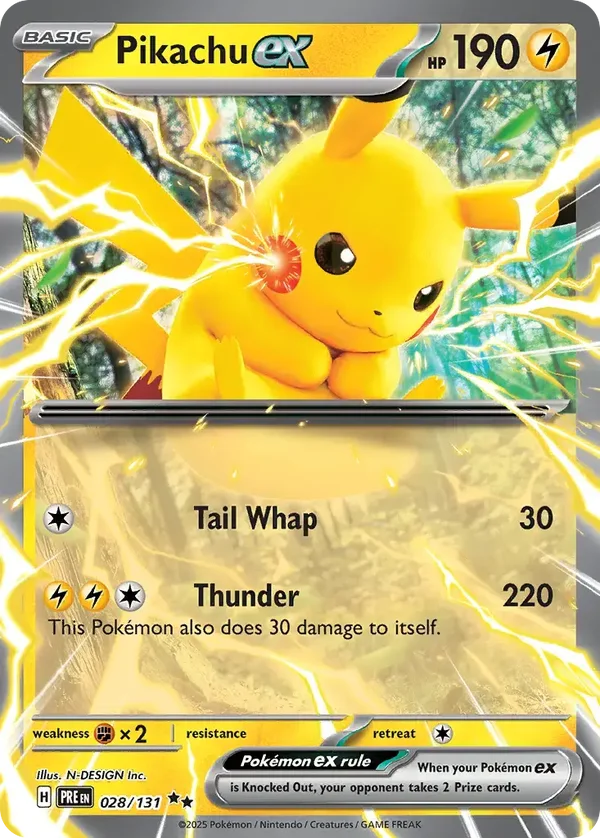 Pikachu EX 028/131 Prismatic Evolution