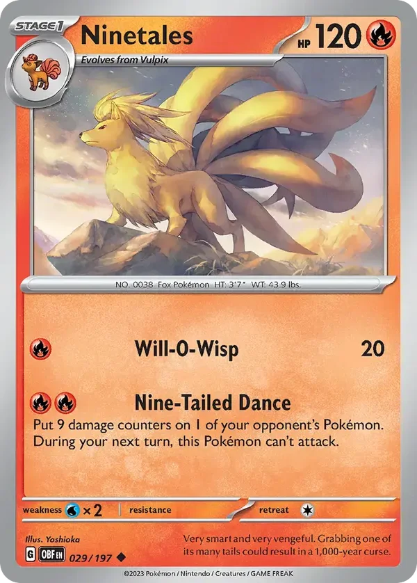 Ninetales 029/197 Obsidian Flames