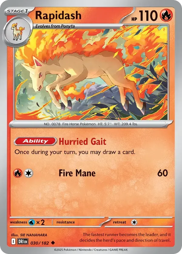 Rapidash 030/182 Destined Rivals