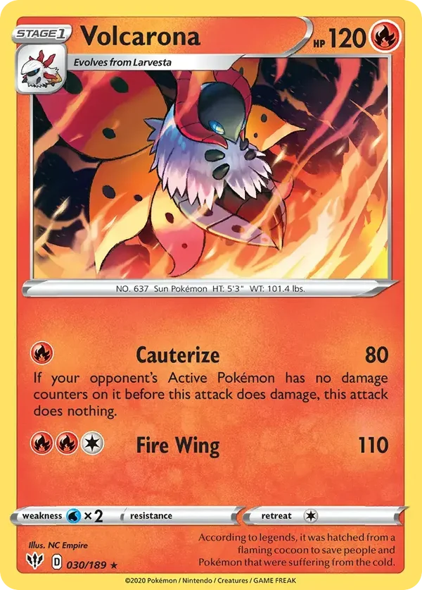 Volcarona 030/189 Darkness Ablaze