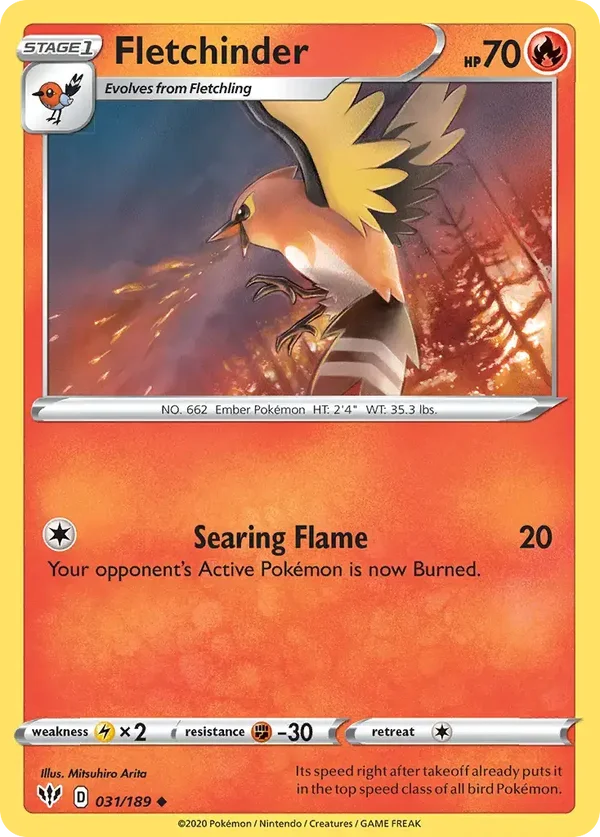 Fletchinder 031/189 Darkness Ablaze