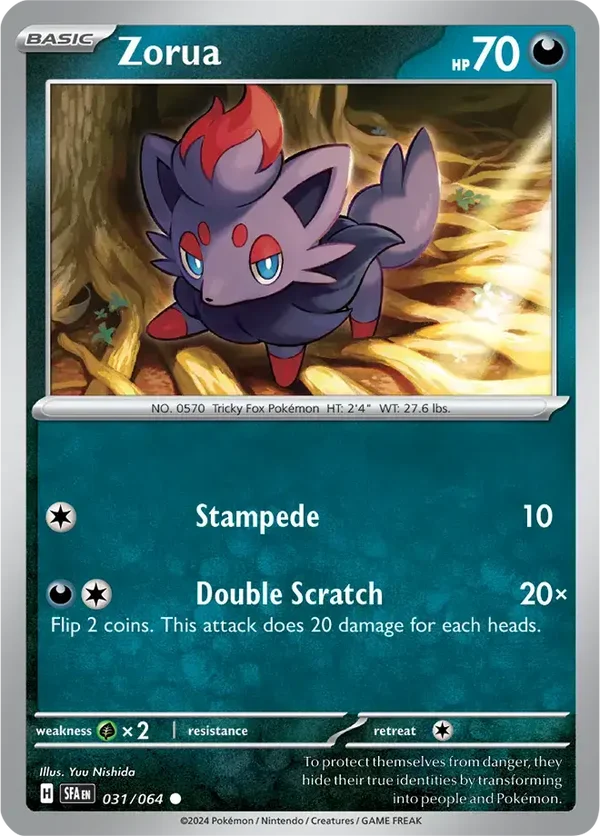 Zorua 031/064 Shrouded Fable