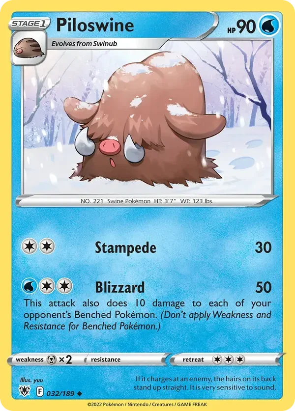 Piloswine 032/189 Astral Radiance