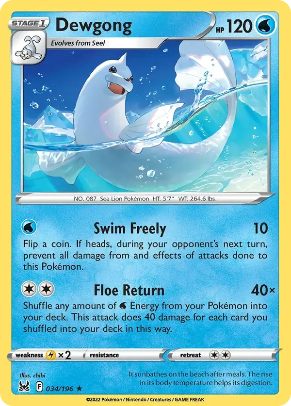 Dewgong 034/196 Lost Origin
