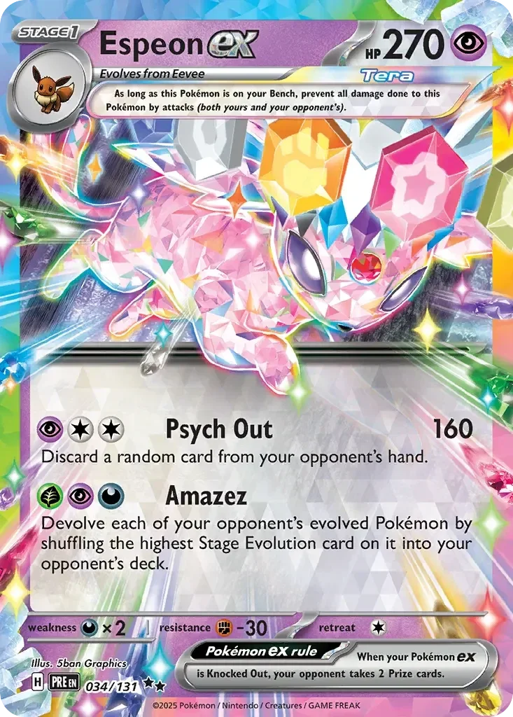 Espeon EX 034/131 Prismatic Evolution