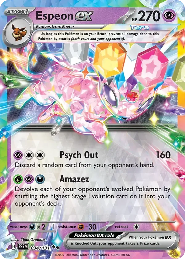 Espeon EX 034/131 Prismatic Evolution