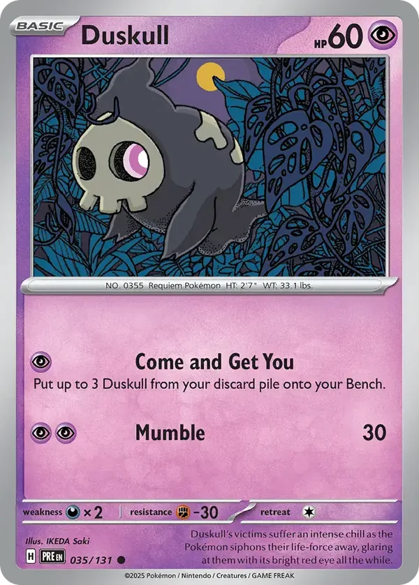 Duskull 035/131 Prismatic Evolution