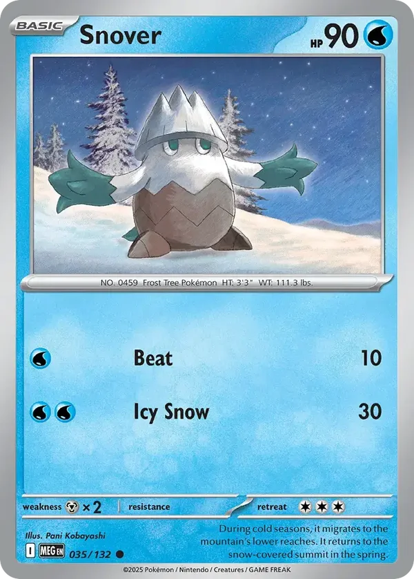 Snover 035/132 Mega Evolution