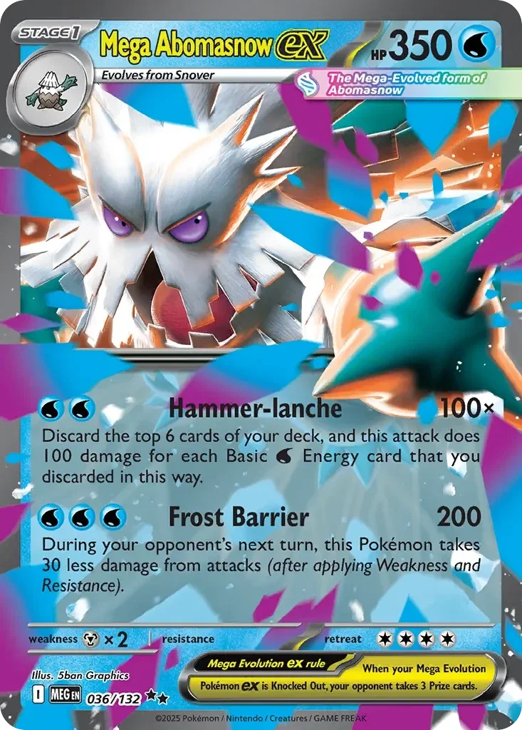 Mega Abomasnow EX 036/132 Mega Evolution