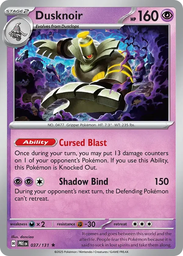 Dusknoir 037/131 Prismatic Evolution