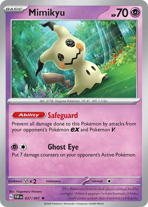 Mimikyu 037/091 Paldean Fates