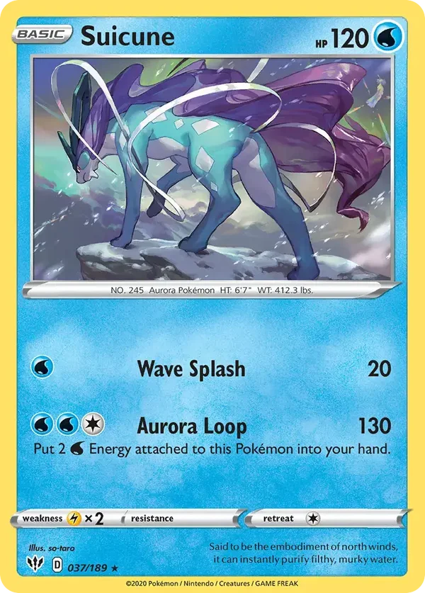 Suicune 037/189 Darkness Ablaze