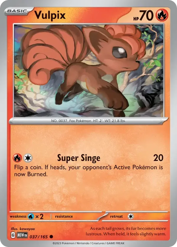Vulpix 037/165  151