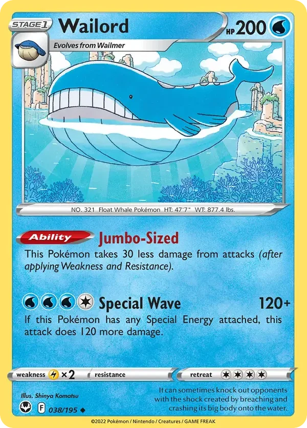 Wailord 038/195 Silver Tempest