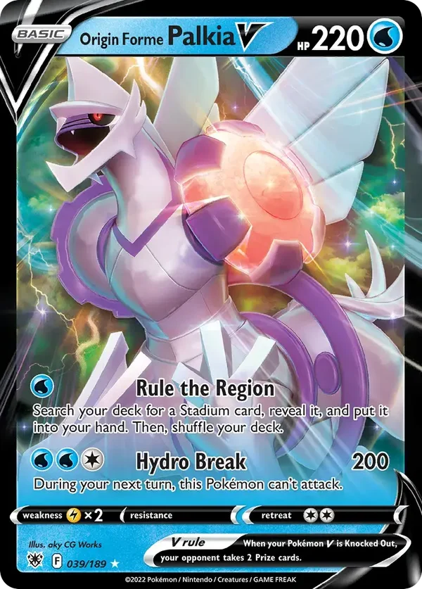 Origin Forme Palkia V 039/189 Astral Radiance Rare Holo V