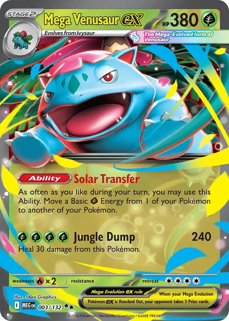 Mega Venusaur EX 003/132 Mega Evolution