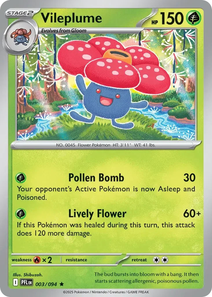 Vileplume 003/094 Phantasmal Flames