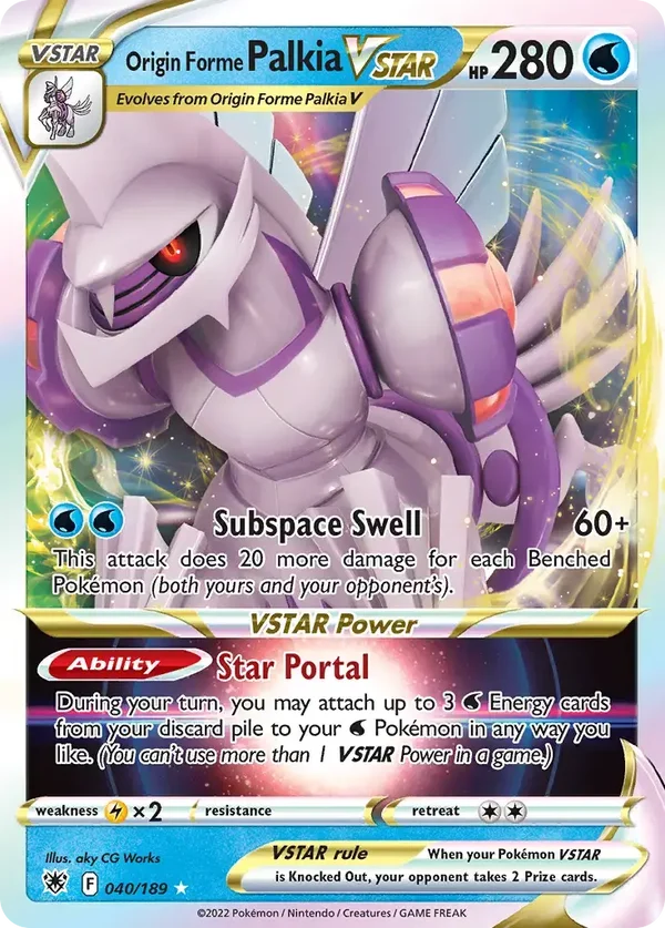 Origin Forme Palkia VStar 040/189 Astral Radiance Rare Holo Vstar