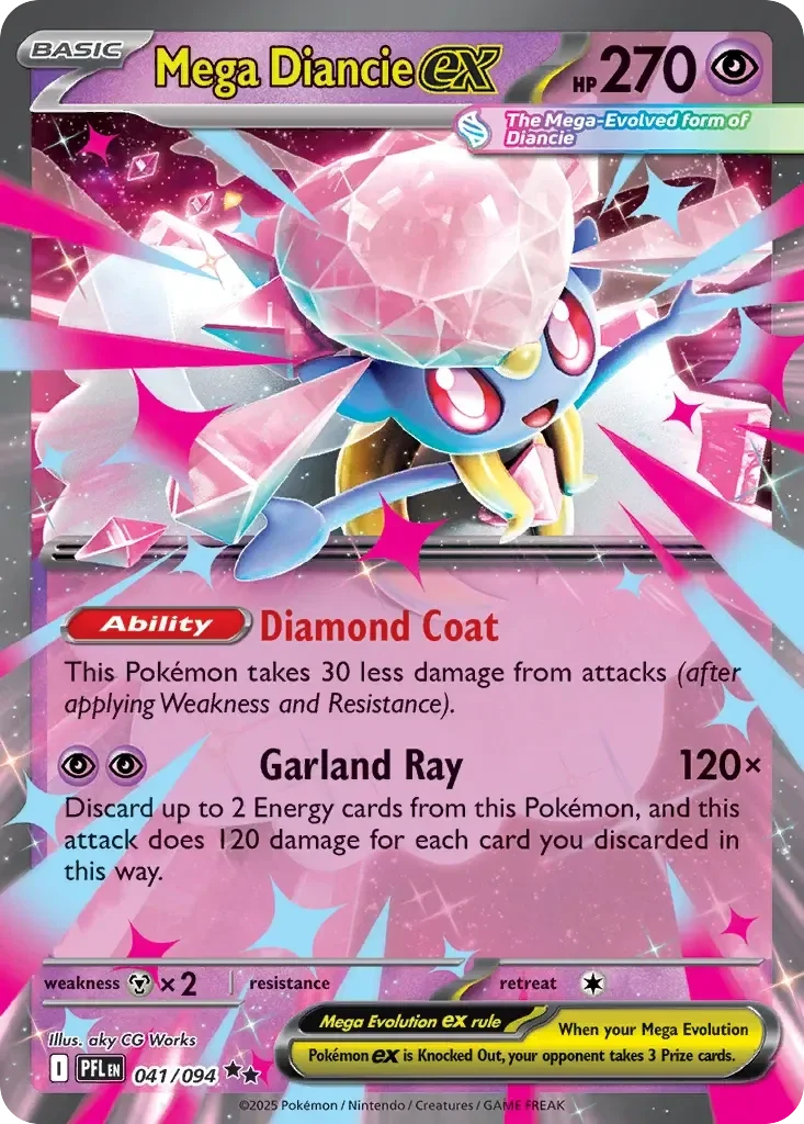 Mega Diancie EX 041/094 Phantasmal Flames