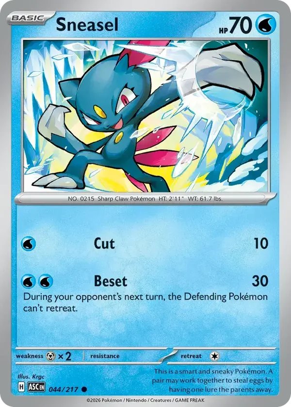 Sneasel 044/217 Ascended Heroes