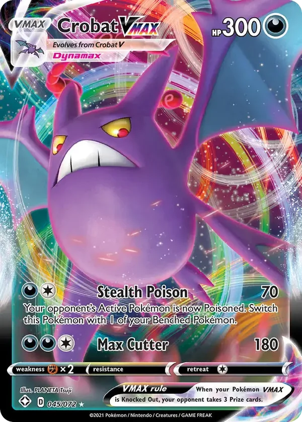 Crobat VMAX 045/072 Shining Fates