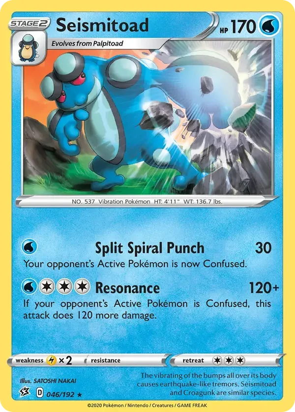Seismitoad 046/192 Rebel Clash